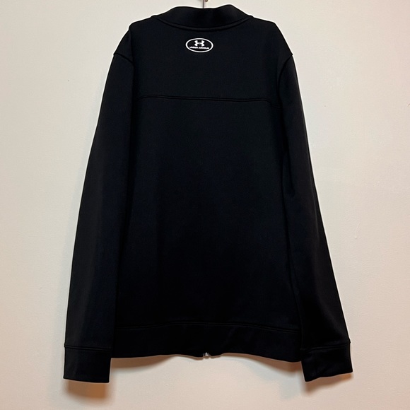 SOLD 4/6 Under Armour Boy’s Black Pennant Zip Up Jacket, Size YLG (Youth Large) - Picture 5 of 15